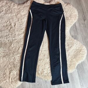 Nike Navy Blue Workout Pants with White Accents